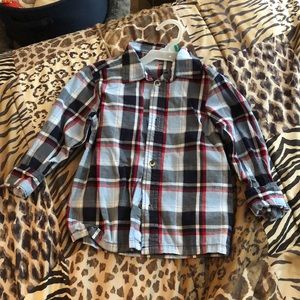 Three plaid Garanimals button down shirts - boy